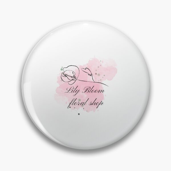 Item preview, Lily Bloom floral shop logo designed and sold by skillylilly.