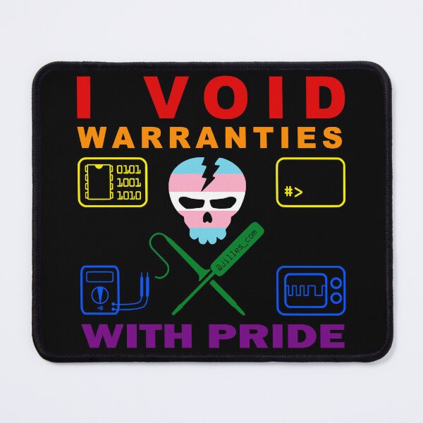 Item preview, I VOID WARRANTIES WITH PRIDE - LGBTI designed and sold by Jilles Groenendijk.