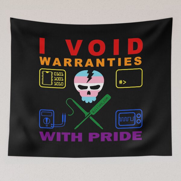 Item preview, I VOID WARRANTIES WITH PRIDE - LGBTI designed and sold by Jilles Groenendijk.