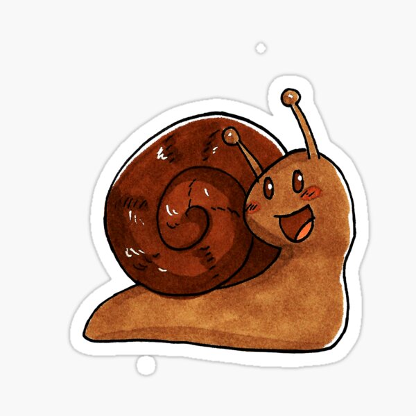 Happy Snail Sticker