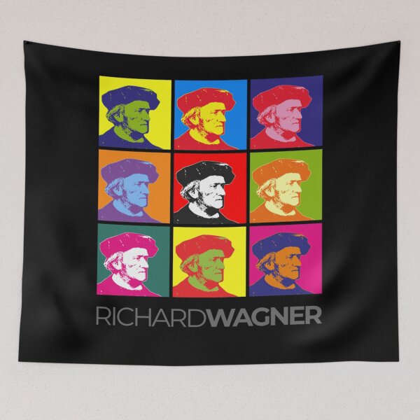 Item preview, Richard Wagner pop-art portrait poster designed and sold by RDLUEBKE.