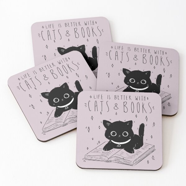 Item preview, Cats and books design designed and sold by Palteeshop.