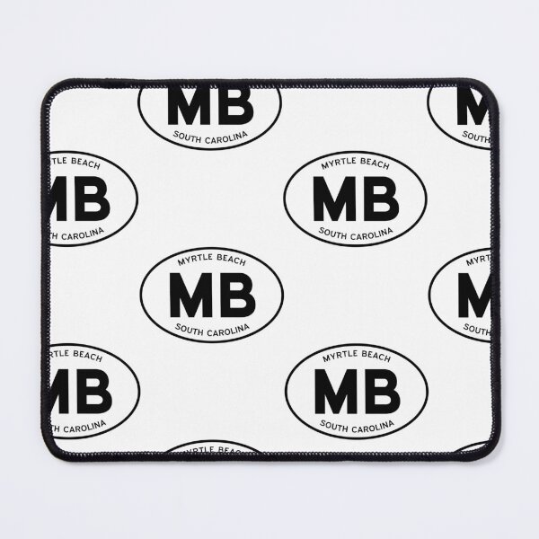 Item preview, MB, Myrtle Beach, South Carolina (SC) — Oval Decal Sticker designed and sold by Landry347.