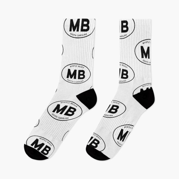 Item preview, MB, Myrtle Beach, South Carolina (SC) — Oval Decal Sticker designed and sold by Landry347.