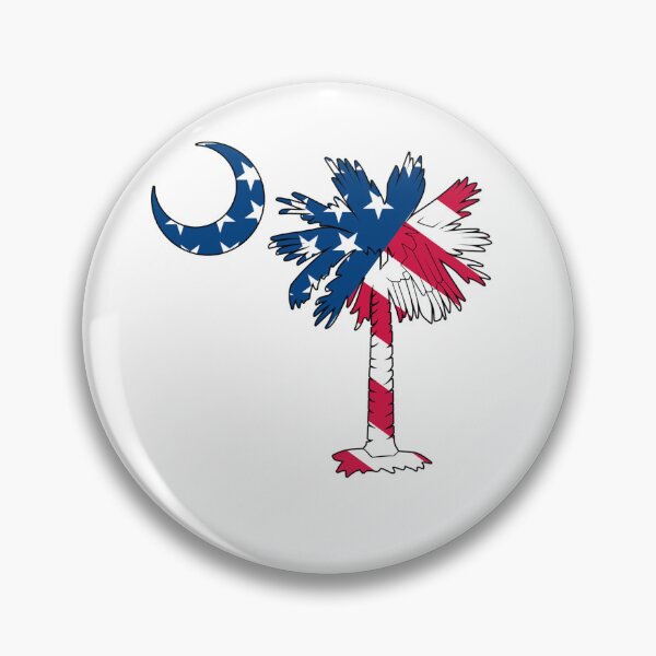 Item preview, American Flag Palmetto Moon Sticker designed and sold by Landry347.
