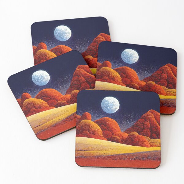 Item preview, mountain landscape on a moonlit night designed and sold by Mike Kiev art.