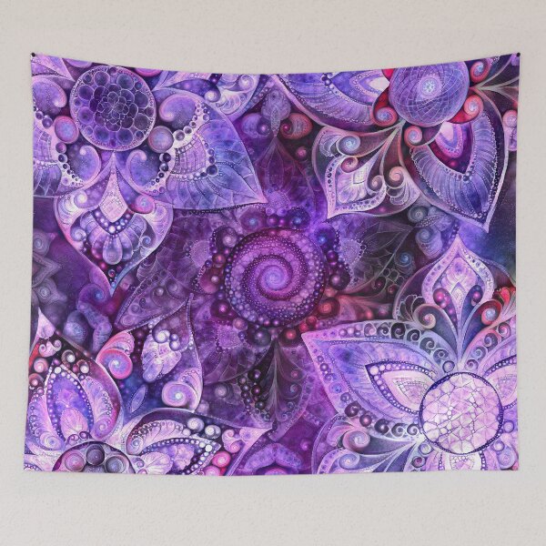 Item preview, Violet Blossoms designed and sold by HoshiKara.