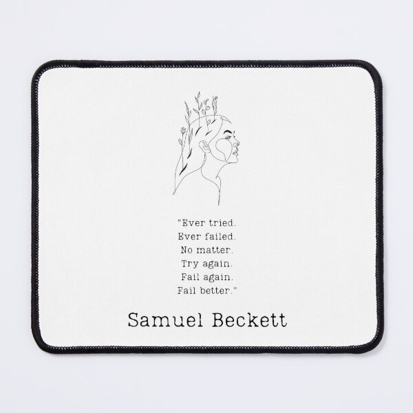 Item preview, "Try again" - Samuel Beckett designed and sold by BookberryGarden.