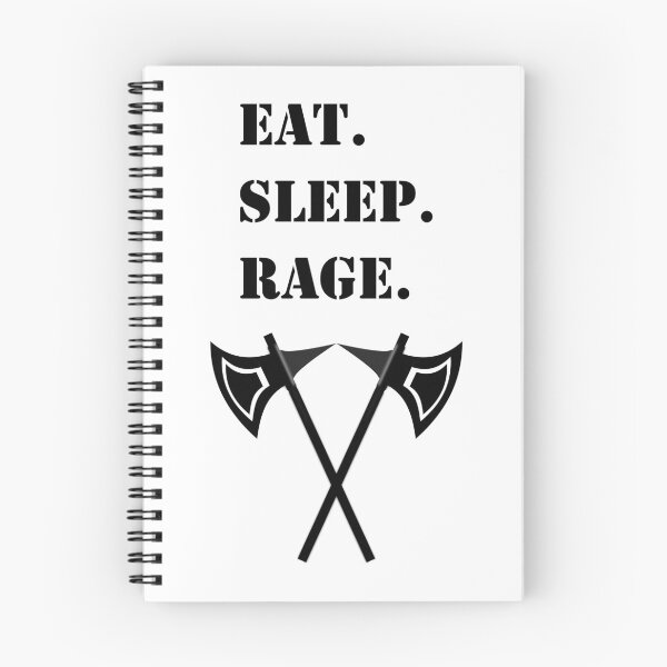 Item preview, Eat Sleep Rage Barbarian 5E RPG Meme Class designed and sold by geekydesigner.