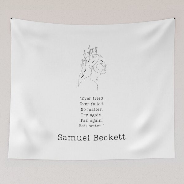 Item preview, "Try again" - Samuel Beckett designed and sold by BookberryGarden.