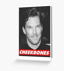 Benedict Cumberbatch Cheekbones Greeting Card