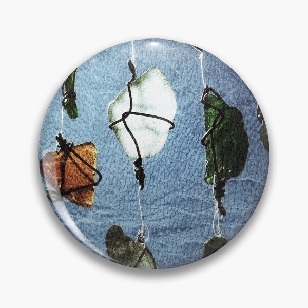 Item preview, Sea Glass Suncatcher (Photo) Dreamy Beachy Sunlit Sea Glass Pieces and Grunge Style Abstract Ocean Background 1 of 2 designed and sold by Beachy.