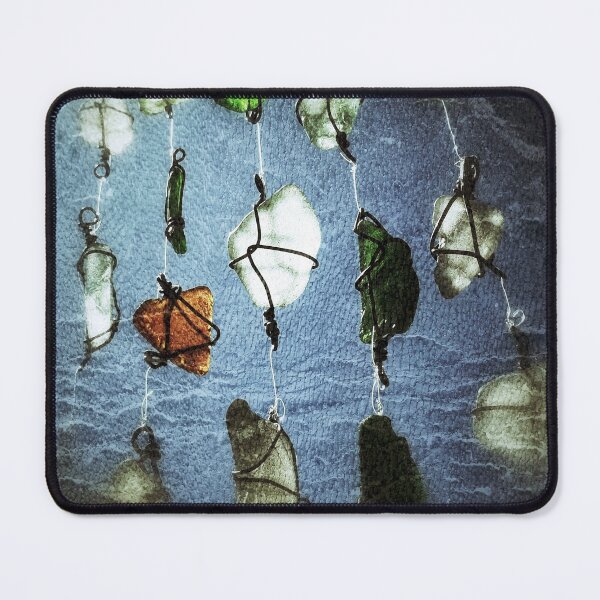 Item preview, Sea Glass Suncatcher (Photo) Dreamy Beachy Sunlit Sea Glass Pieces and Grunge Style Abstract Ocean Background 1 of 2 designed and sold by Beachy.