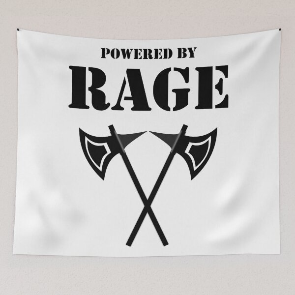 Item preview, POWERED BY RAGE 5E BARBARIAN RPG Meme Class designed and sold by geekydesigner.