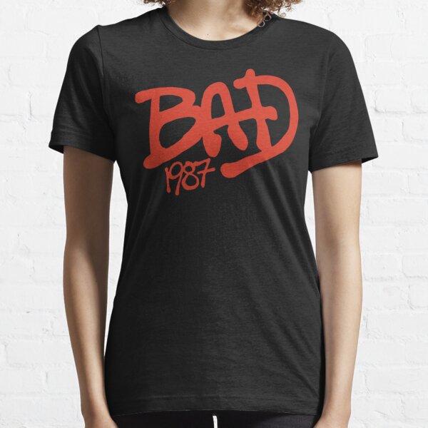 Michael Jackson Bad 87 T-shirt Vintage Comic Design