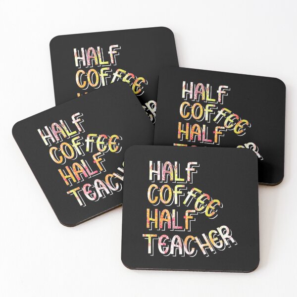 Item preview, Half Coffee Half Teacher designed and sold by sednalafandy79.