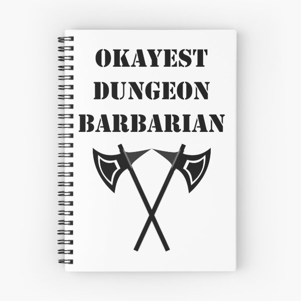 Item preview, Dungeon Okayest Barbarian 5E RPG Rage Meme Class designed and sold by geekydesigner.