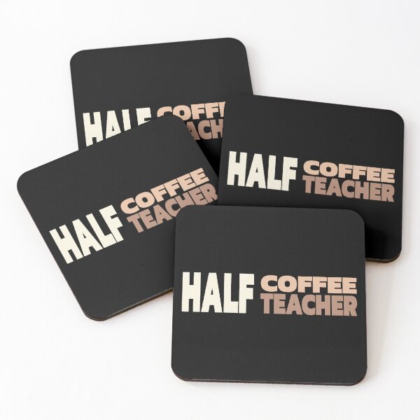 Item preview, Half Coffee Half Teacher designed and sold by Denti Kanys ⭐⭐⭐⭐⭐.