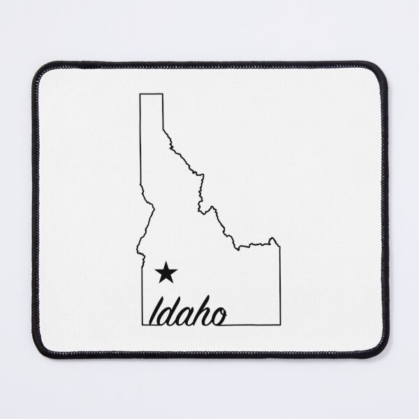 Item preview, Idaho -- US State (simple outline with capital star)  designed and sold by ArchitectGrubb.