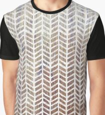 Teak Herringbone Graphic T-Shirt