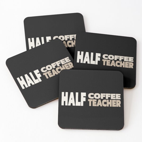 Item preview, Half Coffee Half Teacher designed and sold by Denti Kanys ⭐⭐⭐⭐⭐.