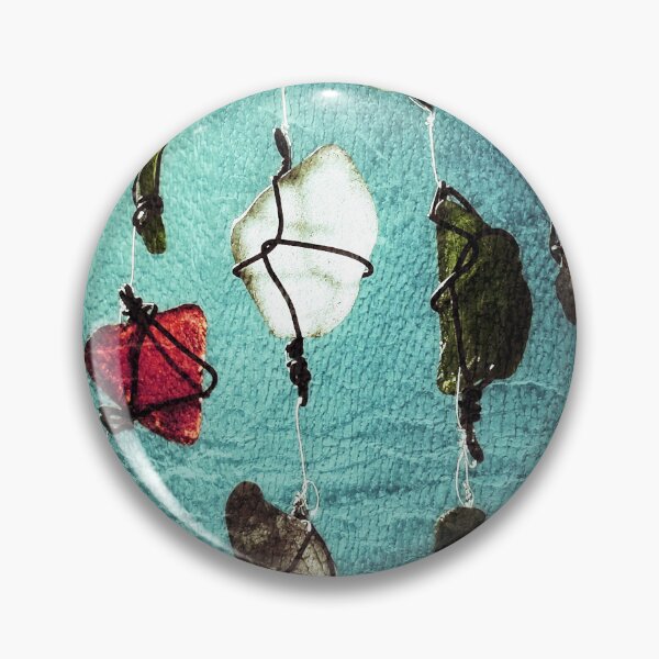 Item preview, Sea Glass Suncatcher (Photo) Dreamy Beachy Sunlit Sea Glass Pieces and Grunge Style Abstract Ocean Background 2 of 2 designed and sold by Beachy.