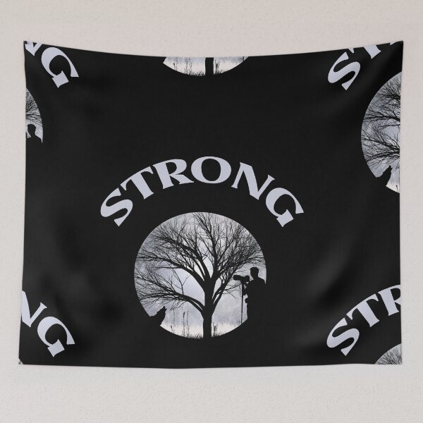 Item preview, Be Strong As A Wolf Under Moon Light designed and sold by fatydesignspace.