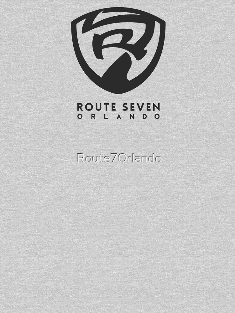 Thumbnail 3 of 3, Fitted T-Shirt, Route 7 Orlando Black Logo designed and sold by Route7Orlando.