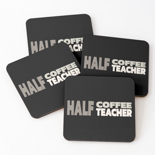 Item preview, Half Coffee Half Teacher designed and sold by Denti Kanys ⭐⭐⭐⭐⭐.