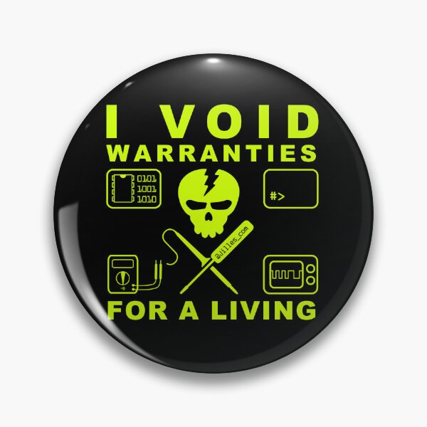 Item preview, I VOID WARRANTIES FOR A LIVING designed and sold by Jilles Groenendijk.