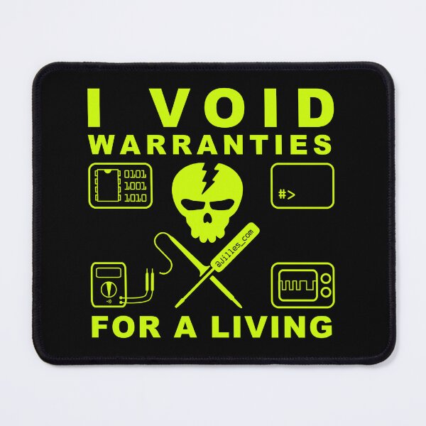 Item preview, I VOID WARRANTIES FOR A LIVING designed and sold by Jilles Groenendijk.