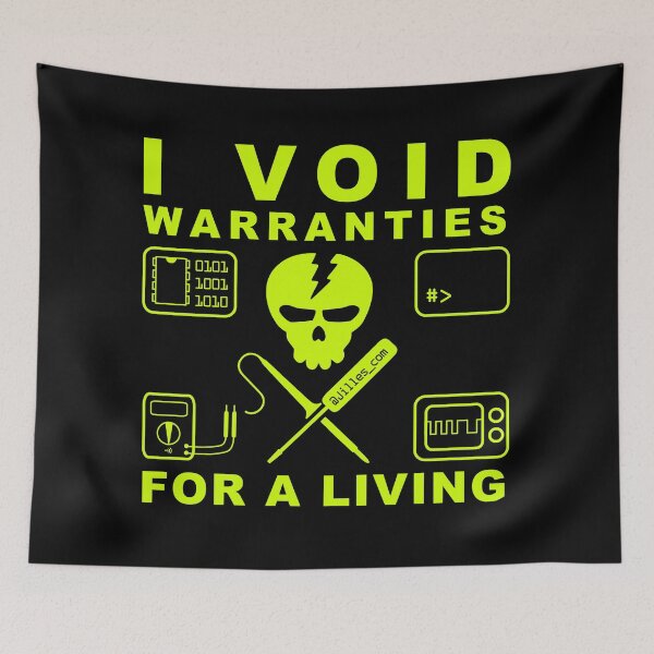 Item preview, I VOID WARRANTIES FOR A LIVING designed and sold by Jilles Groenendijk.