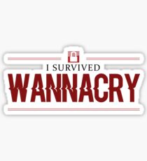 Wanna cry - ransomware cyberattack attack Sticker