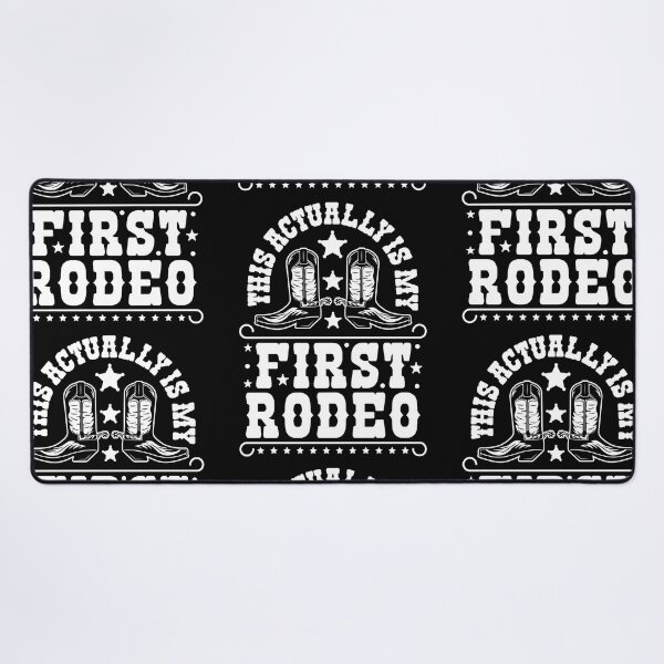 Item preview, This Actually Is My First Rodeo Funny Southern Country Texas designed and sold by GravitiTees.