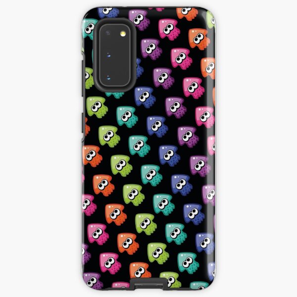 Rainbow Squid on black Samsung Galaxy Tough Case