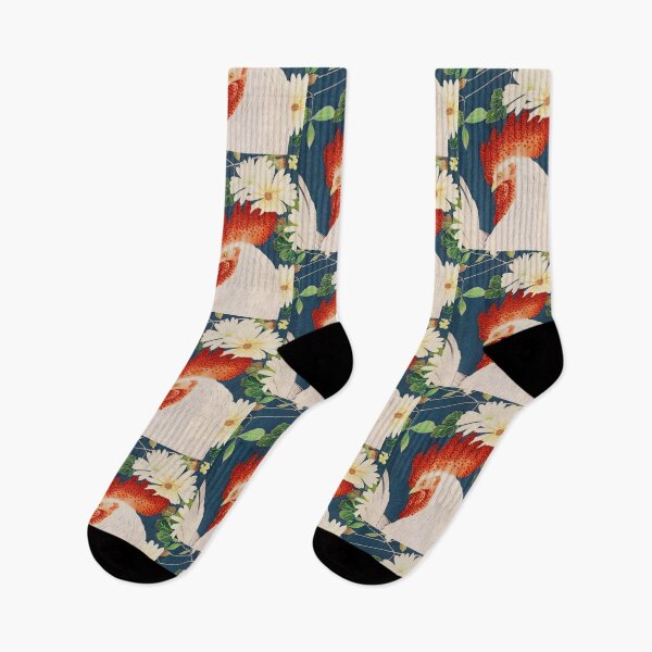 Item preview,  Japanese Rooster Pattern On Kimono Fabric designed and sold by Tamas Das.