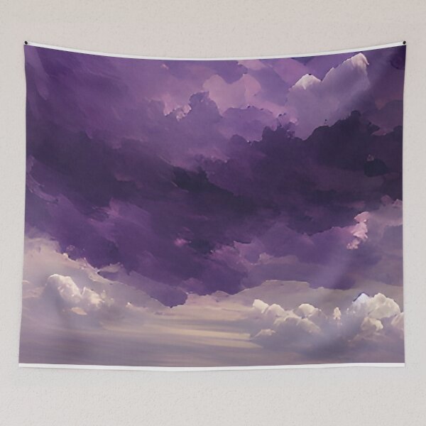 Item preview, Purple clouds painting. designed and sold by Art-Vibrations.