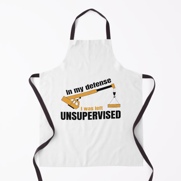 Item preview, In My Defense I Was Left Unsupervised - Funny Crane Operator designed and sold by Cedroad Shirts.