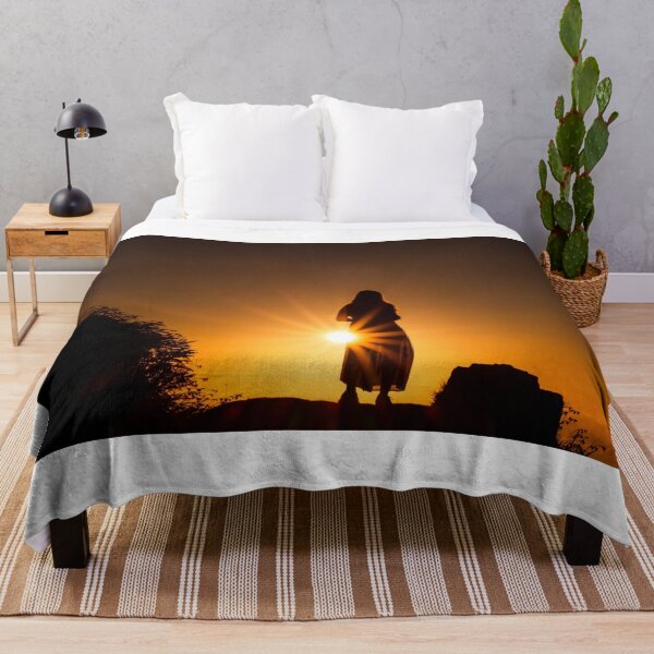 Item preview, Silhouette of woman, in sunrise, with yellow and orange colors. designed and sold by AylaHarbich.