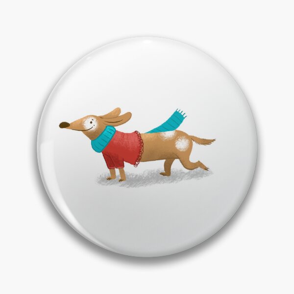 Item preview, Dashing  Dog Christmas dachshund number 4 designed and sold by jasmineberry.