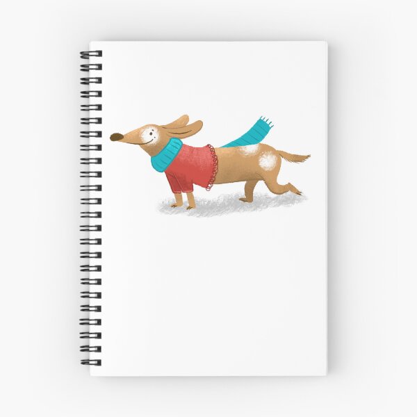 Item preview, Dashing  Dog Christmas dachshund number 4 designed and sold by jasmineberry.