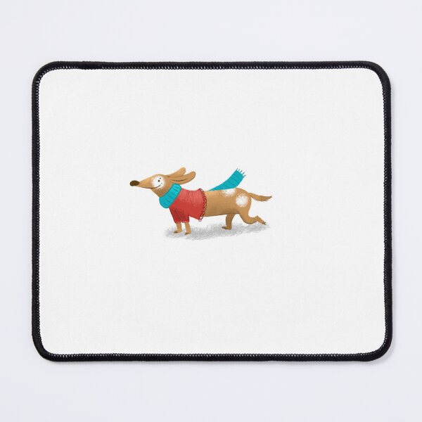 Item preview, Dashing  Dog Christmas dachshund number 4 designed and sold by jasmineberry.