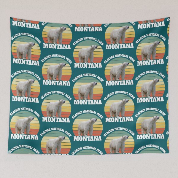 Item preview, Glacier National Park Polar Bear Animal Tshirt   designed and sold by NileTeez.