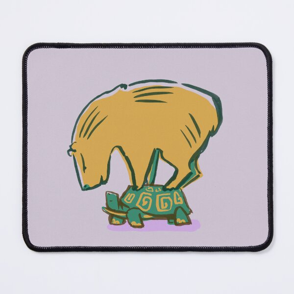 Item preview, capybara on a tortoise designed and sold by Louise Hubbard.