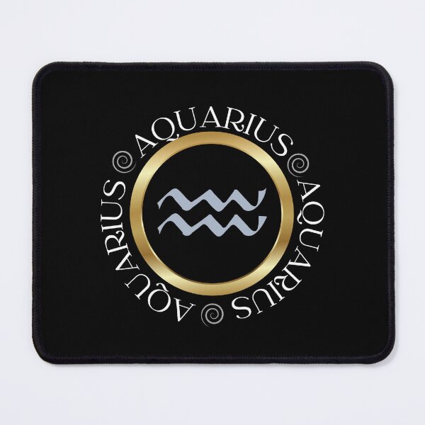 Item preview, Aquarius Symbol and Text Circle designed and sold by Hellofriendco.