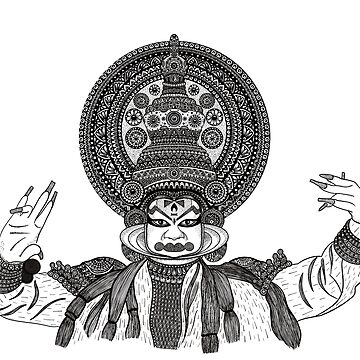 Kathakali #2 Drawing by Ashwin Girish - Fine Art America