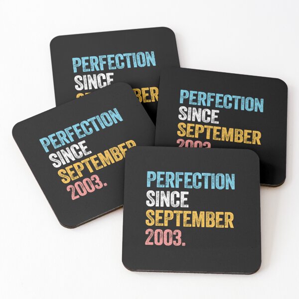 Item preview, PERFECTION SINCE SEPTEMBER 2003 20 Years Old 21st Birthday Wedding Gift  designed and sold by w1ckerman.