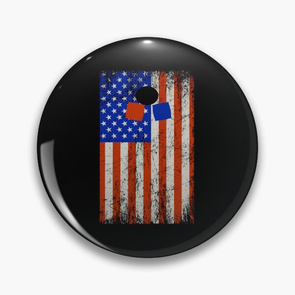 Item preview, American Flag Cornhole Bean Bag Toss Lawn Game designed and sold by TastefulTees.