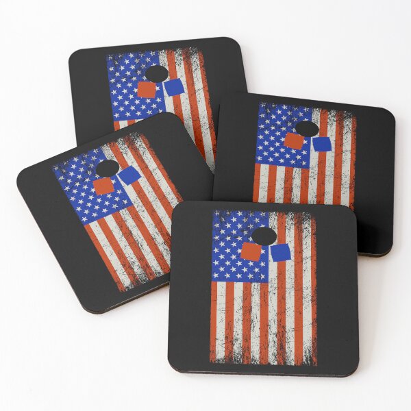Item preview, American Flag Cornhole Bean Bag Toss Lawn Game designed and sold by TastefulTees.