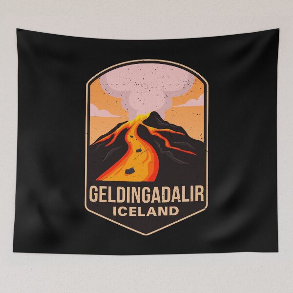 Item preview, Geldingadalir Fagradalsfjall Iceland Volcano designed and sold by MagicBoutique.